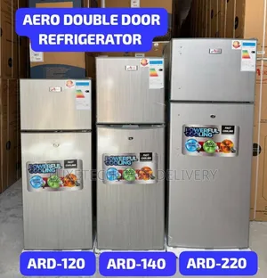 Aero Double Door Refrigerators 220 Liters (Silver)
