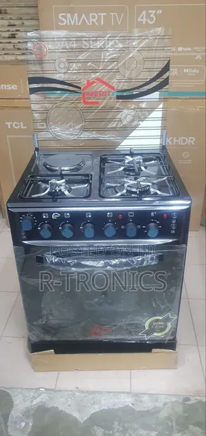Merit Free Standing Cooker Size 60x60 (3gas+ 1electric + Ovenelectric)