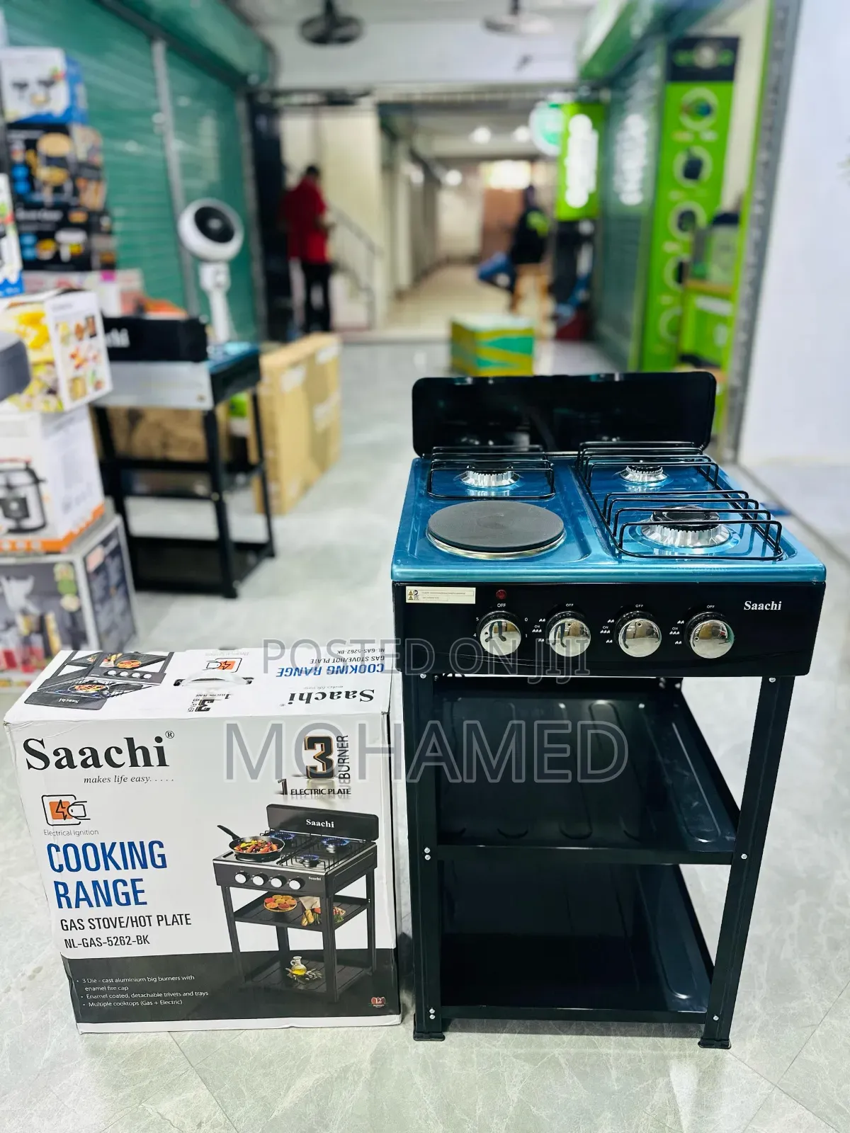  Winning Star Cooker – 3 Gas + 1 Electric (With Stand) 