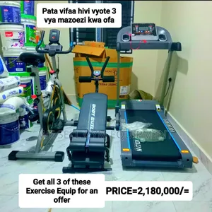 Get Treadmill,Ab Bench,Spinning Bike