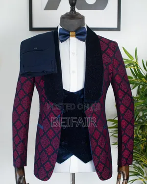 Velvet Colar and Waistcoat Suit