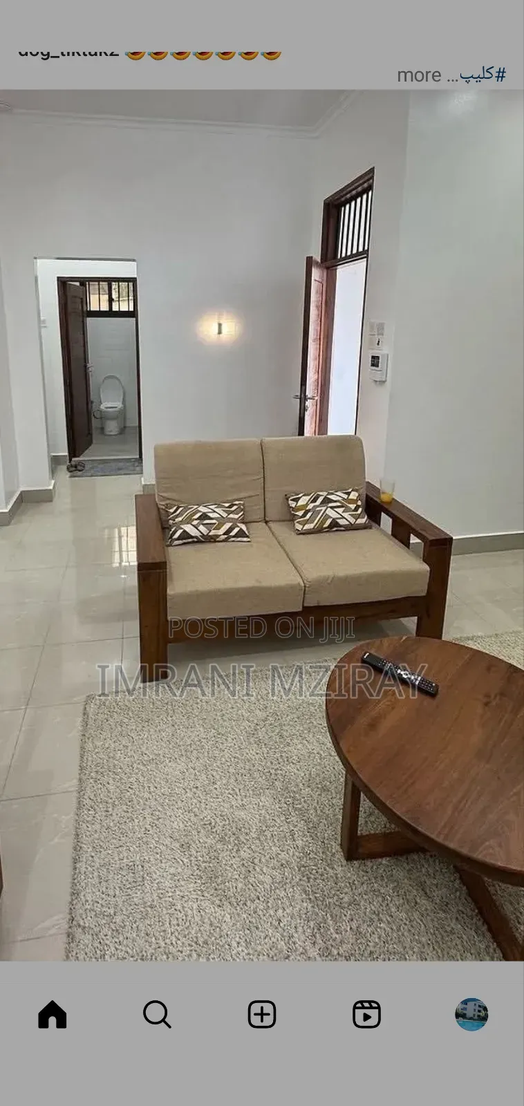 Furnished 3bdrm Apartment in Masaki for rent