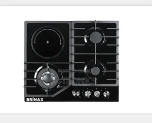 Brinax Deluxe Built-in Cooker 3 Gas Burners and 1 Electric Plate