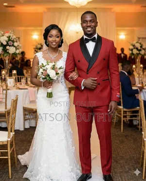 Men's New Suits Totally Very Reddish or Maroon Colour