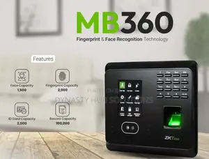 Mb360 Zkteco Time Attendance With Inbuilt Battery