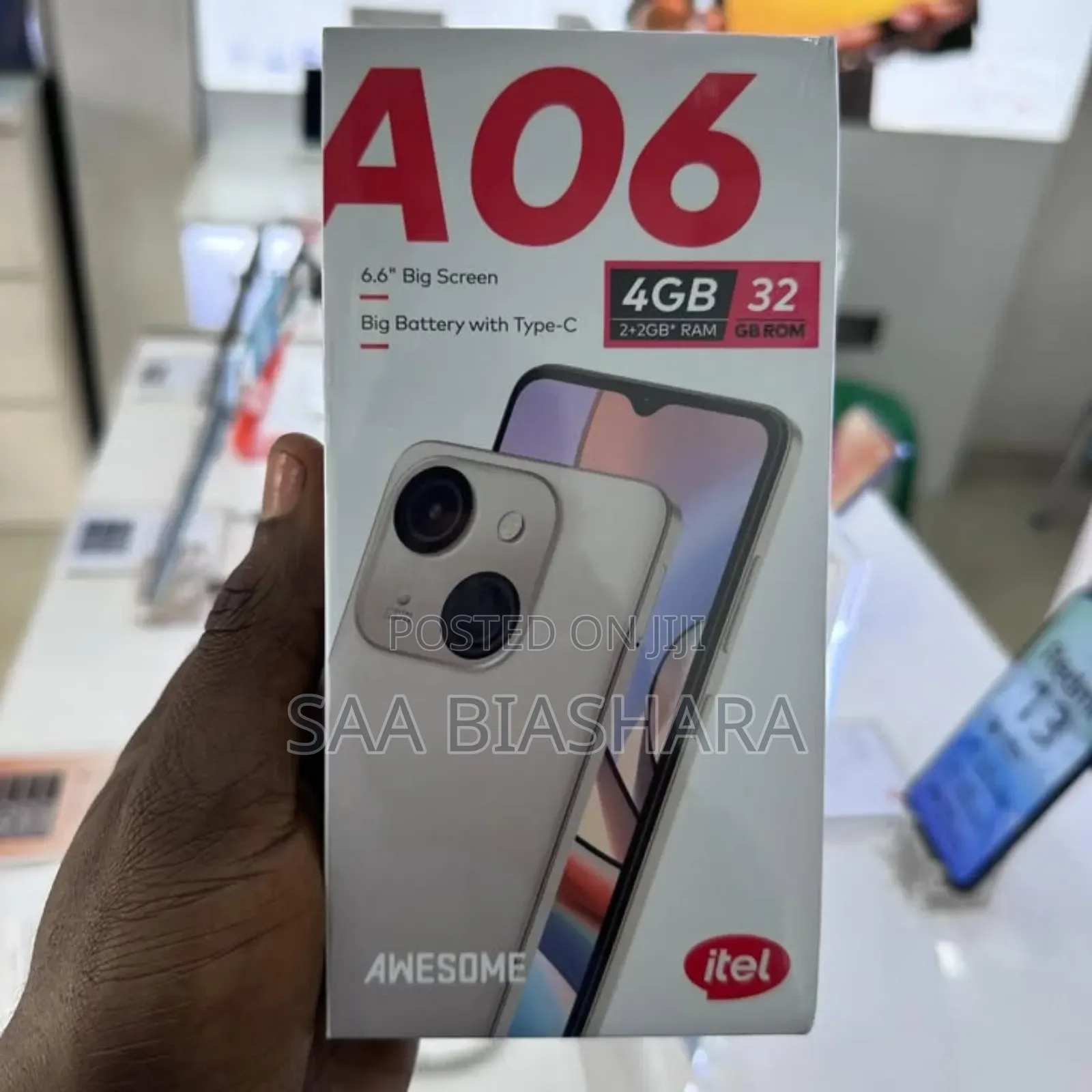 New Itel A06 32 GB White