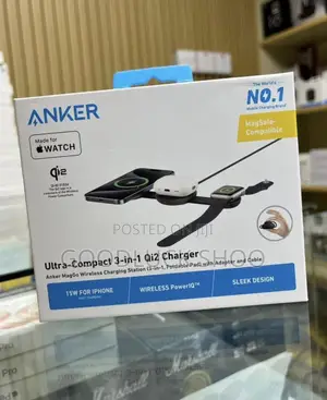 Anker Mag Go Wireles Charging Station Ultra Compact 3 in 1 Qi2 Charger