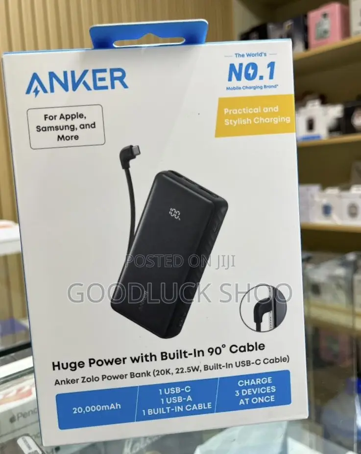 Anker Zolo Power Bank Mah 22.5w