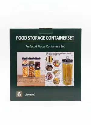 Air Tight Food Storage Container Set 6pcs