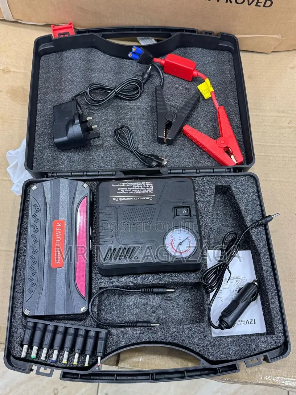 3 In 1 Car Jump Starter Air Compressor Emergency Kit