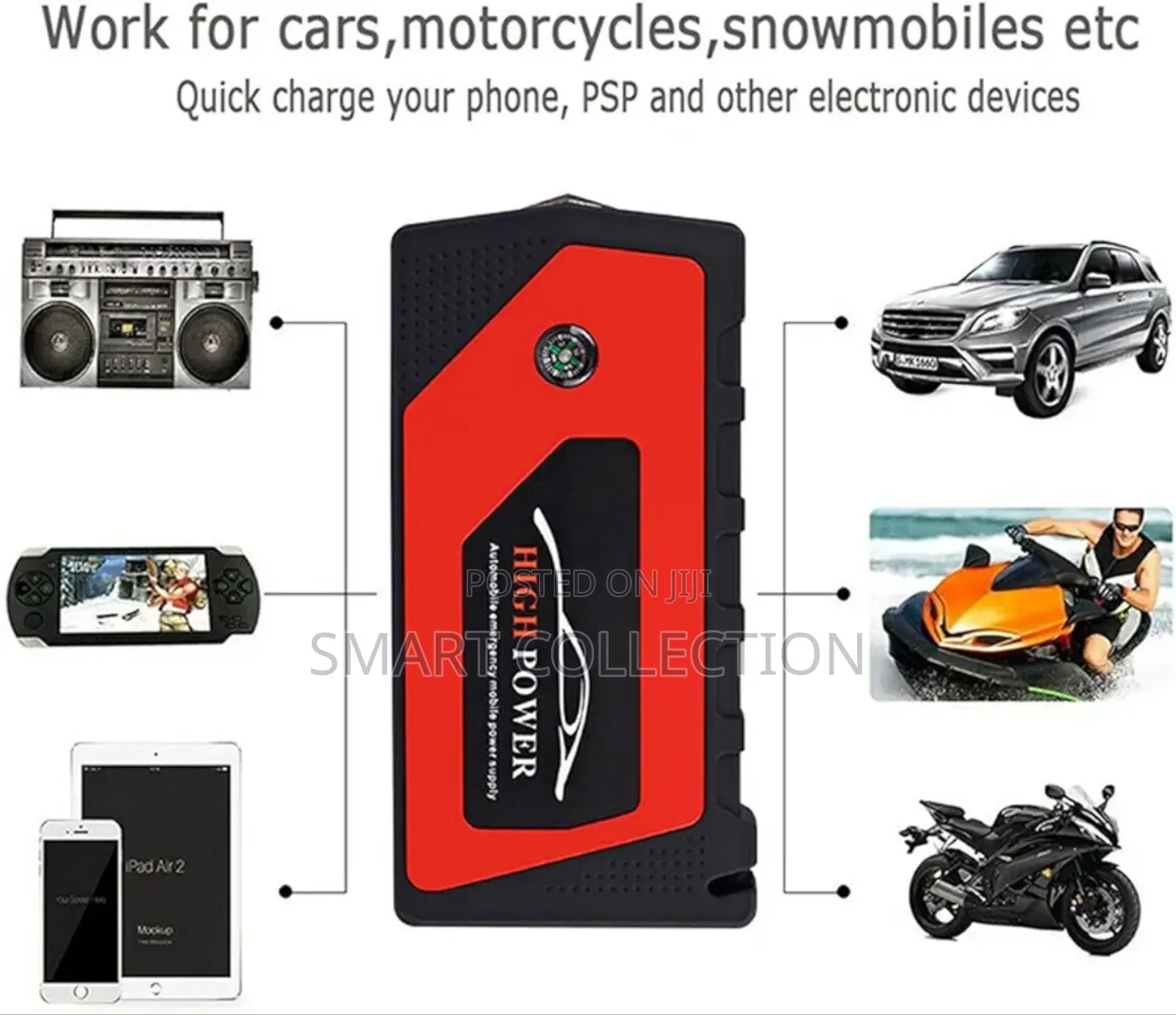 3 in 1 Car Jump Starter Air Compressor Emergency Kit