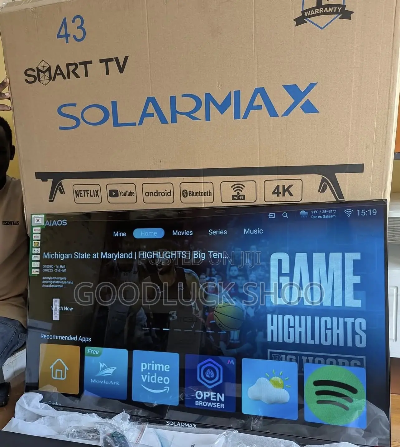 Solar Max Smart Double Tv Inch 43