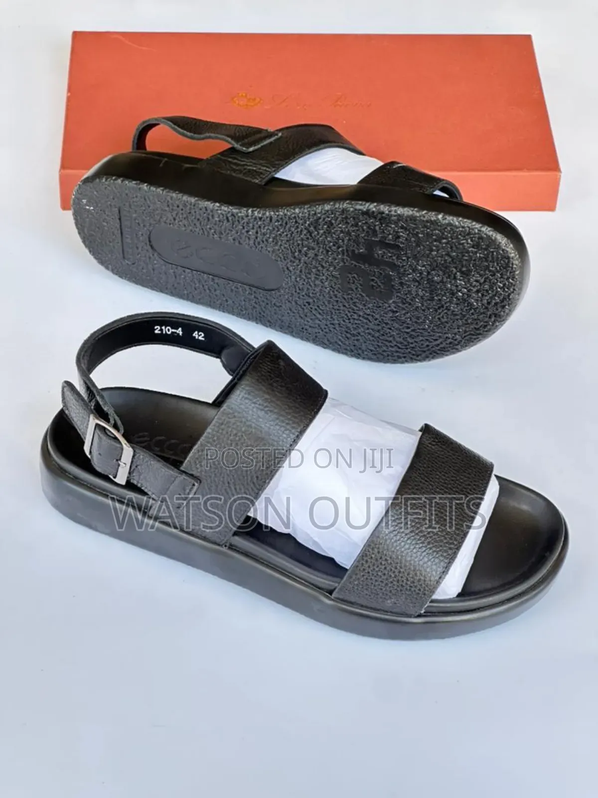 Men's Leather Sandals Very Classic Ecco Branded