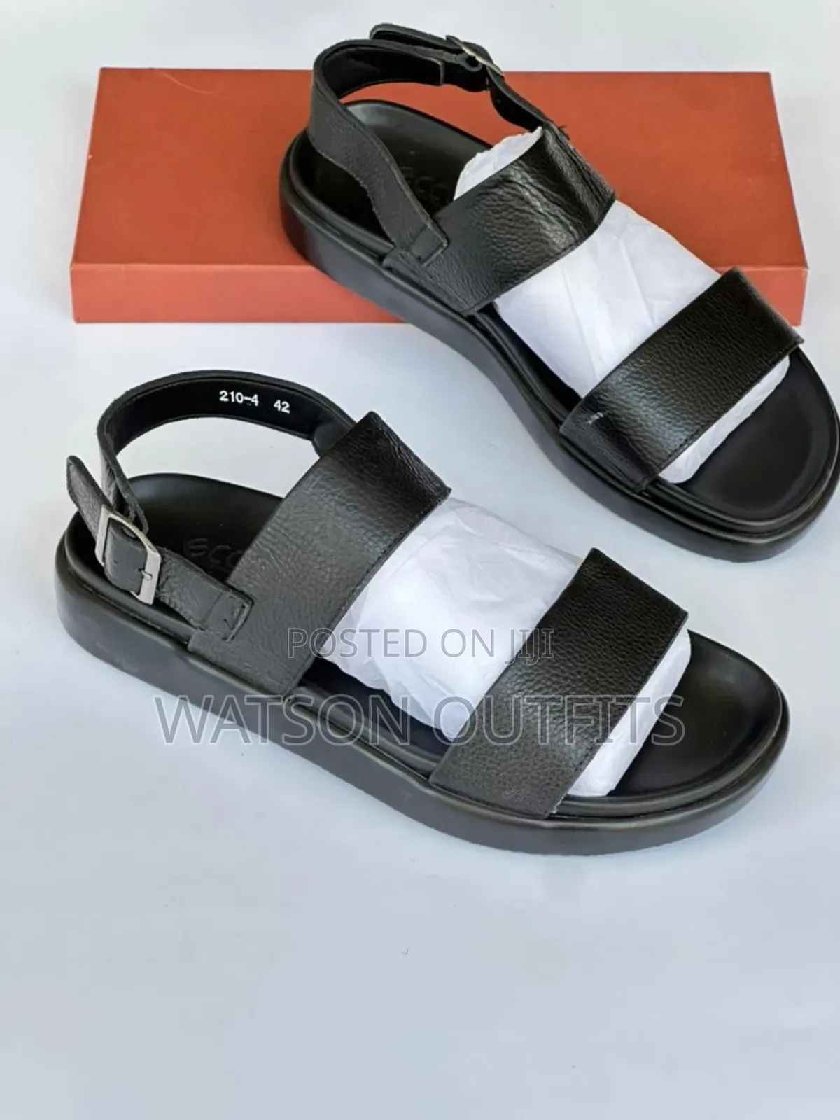Men's Leather Sandals Very Classic Ecco Branded