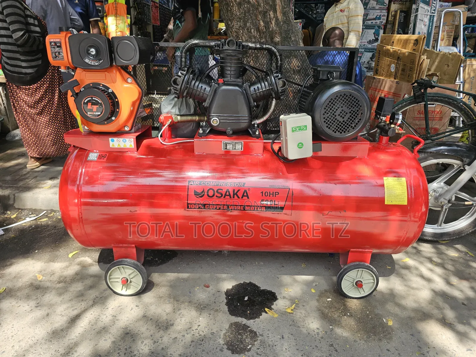 Osaka Air Compressor 2 in 1 Diesel Engine 178f