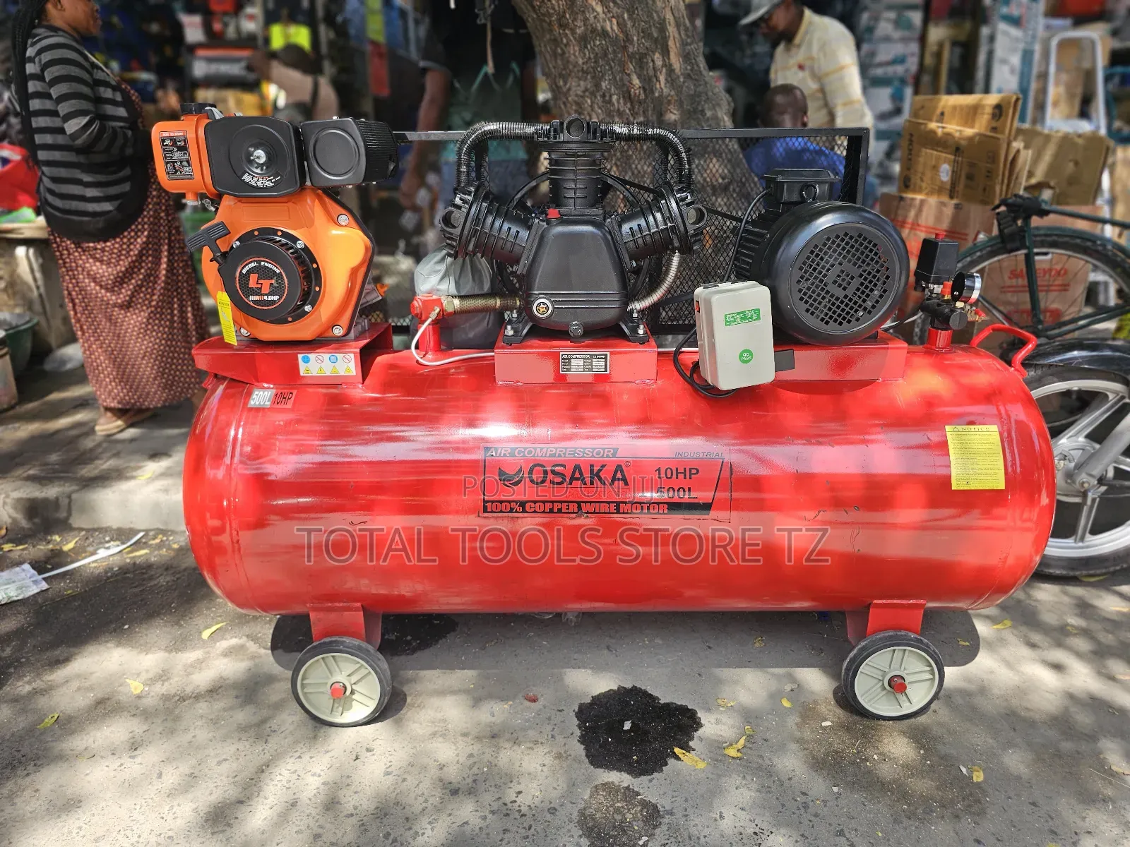 Osaka Air Compressor 2 in 1 Diesel Engine 178f