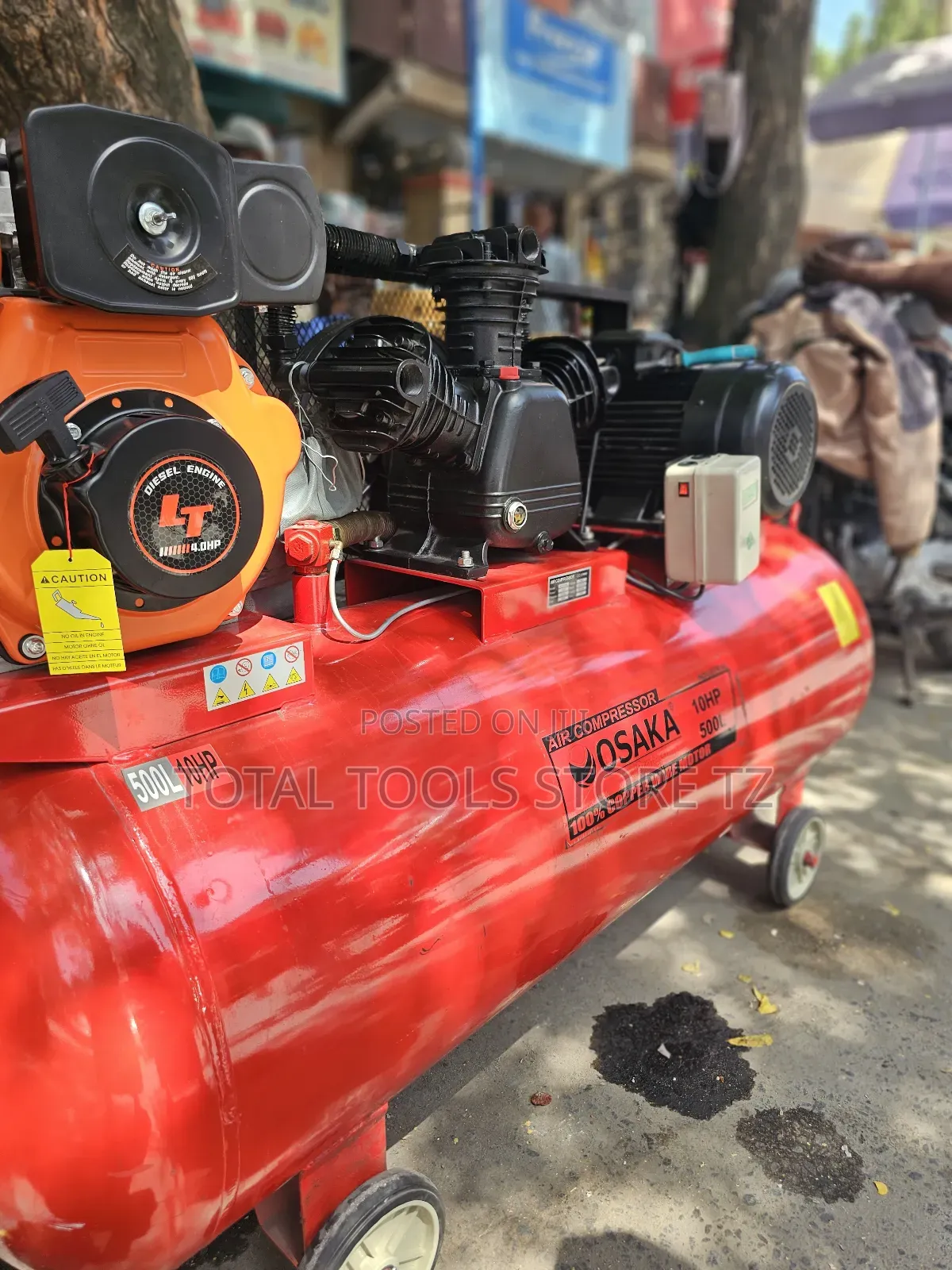 Osaka Air Compressor 2 in 1 Diesel Engine 178f