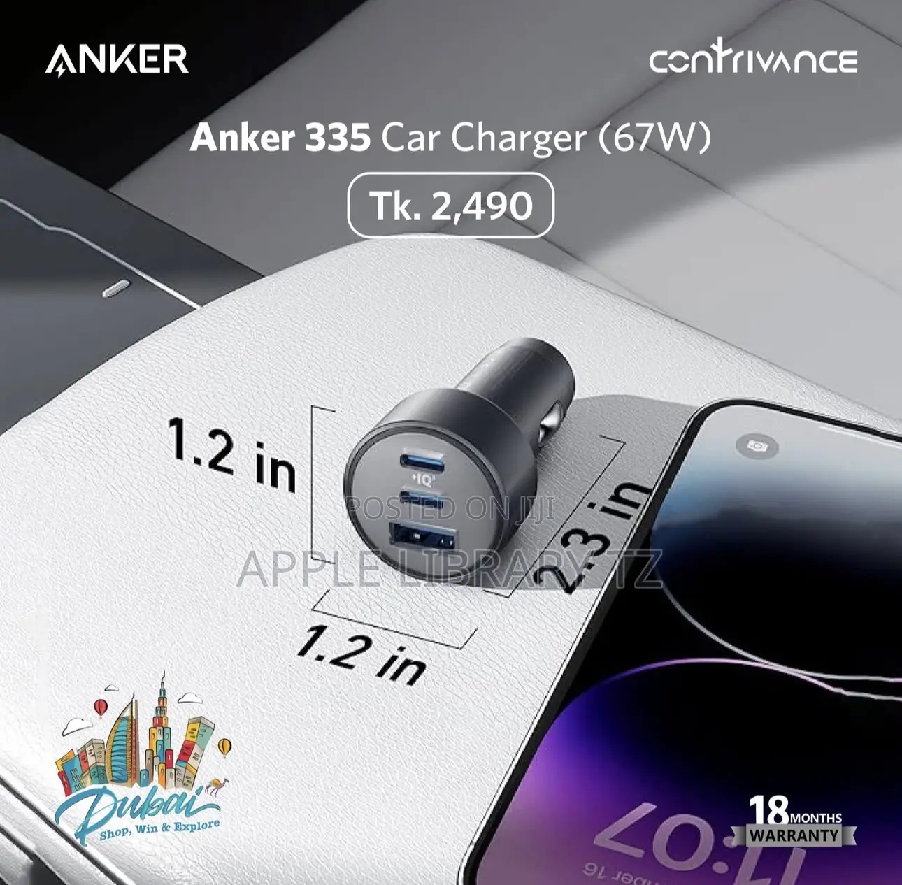 65w Anker Car Charger