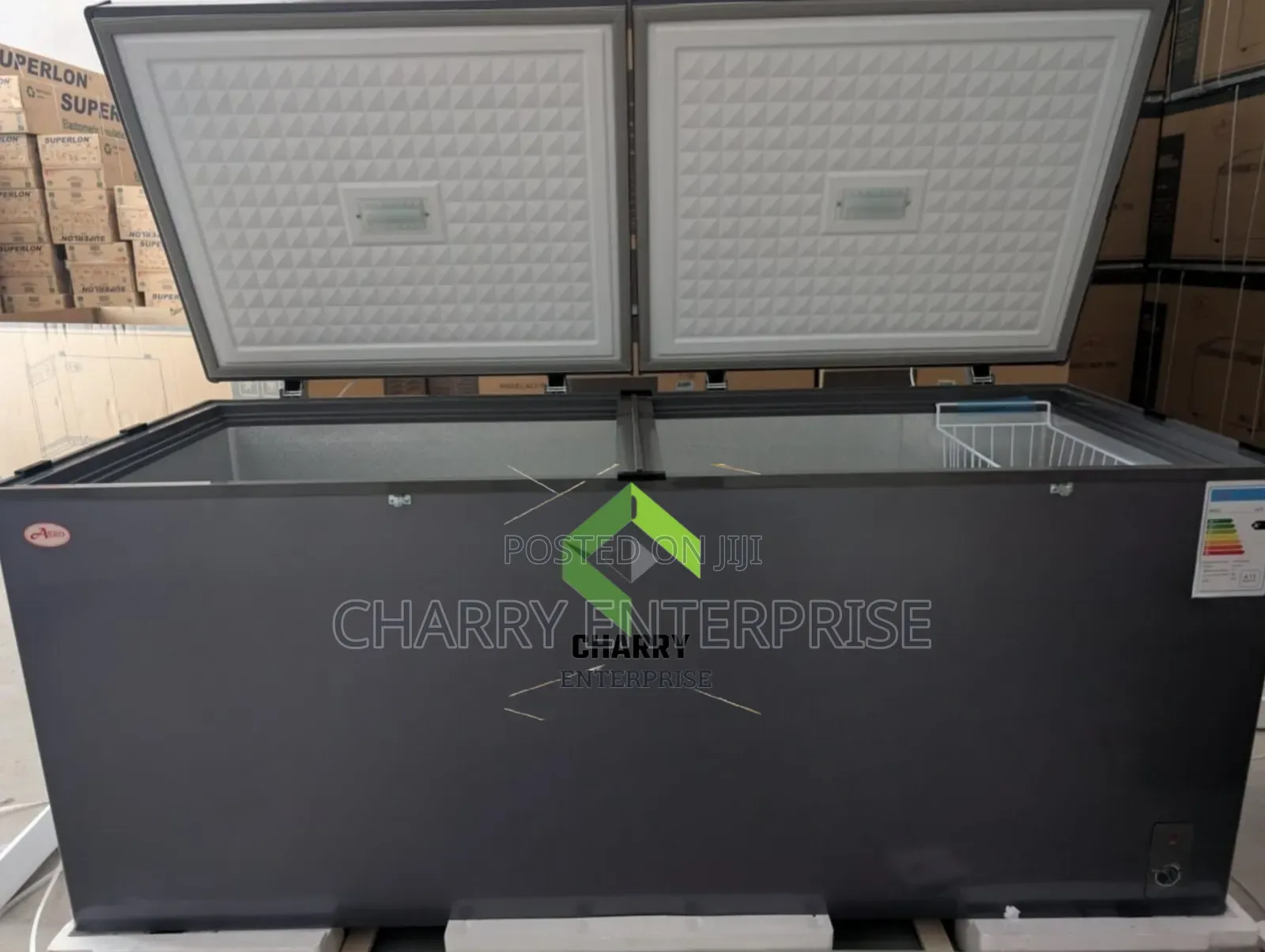 Aero Double Door Chest Freezer 700l Powerful Acf-700 for Butcher Etc