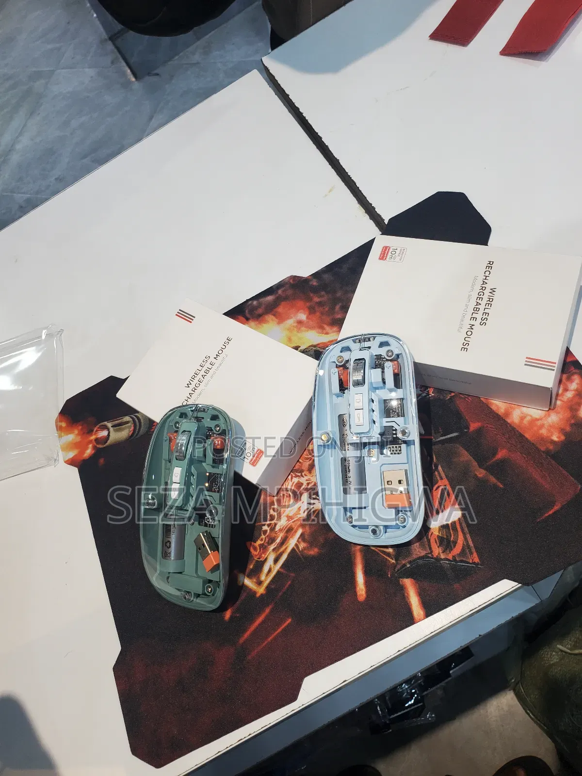 Transparent Wireless Bluetooth Rechargeable Mouse