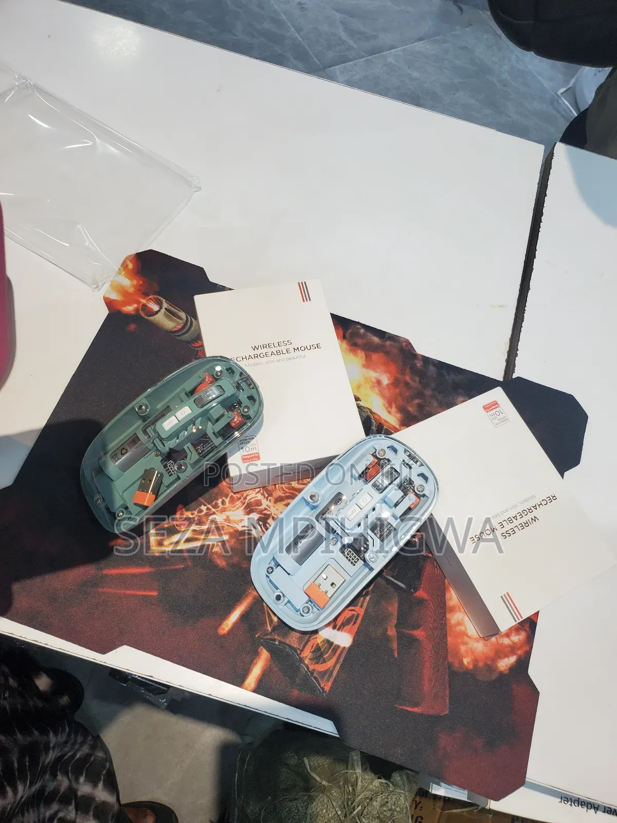 Transparent Wireless Bluetooth Rechargeable Mouse