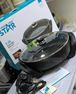 Winning Star Electric Skillet 5.2l Electric Pot/ Pan Sufuria Ya Umeme