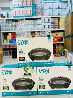 Winning Star Electric Skillet 5.2l Electric Pot/ Pan Sufuria Ya Umeme