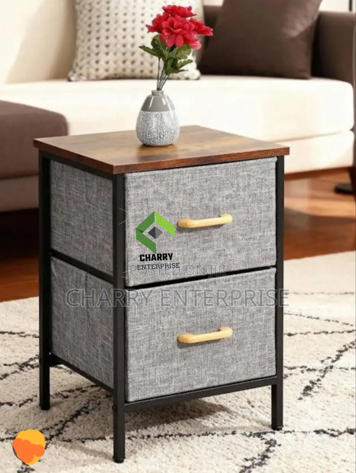 Multifunction 2 Layer Drawer Fabric Storage Shelf