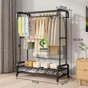 Clothes Rack Metal Garment Floor Folding Clothes Hanger
Stand Ya Nguo