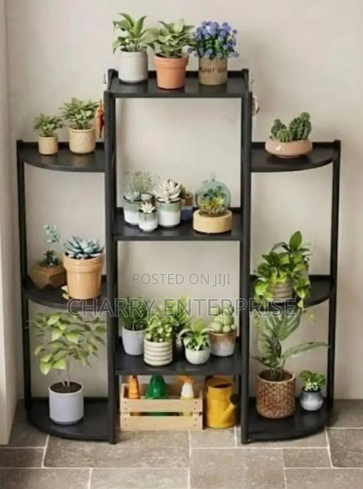 Flower Frame Simple Metal Multi Tiered Plant Stand. For in and Outdoor