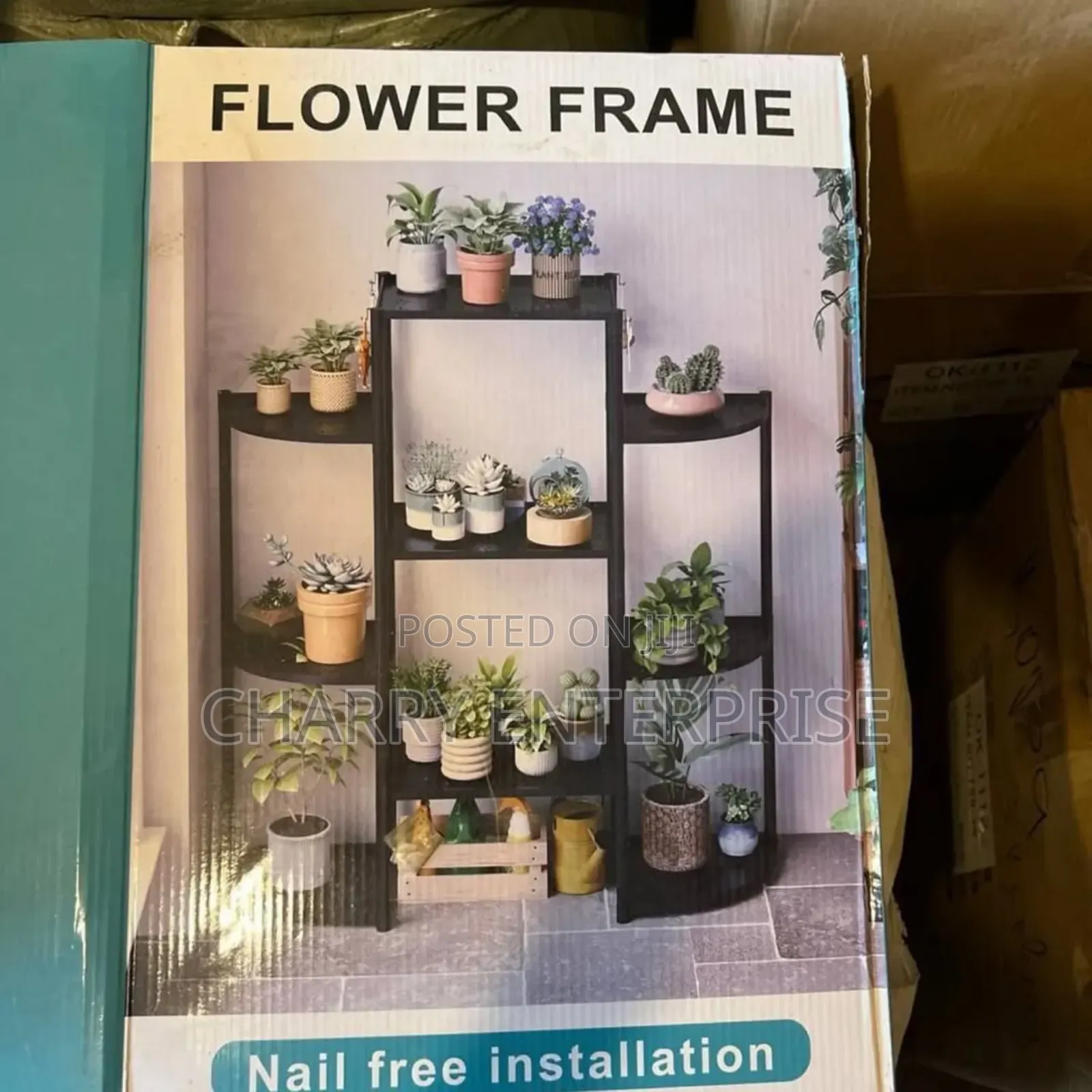 Flower Frame Simple Metal Multi Tiered Plant Stand. For in and Outdoor