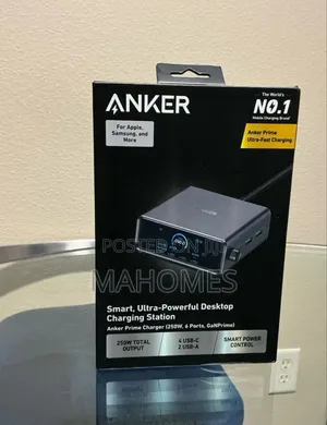 Anker Smart, Ultra -Powerful Desktop Charging Station (250w,6 Ports