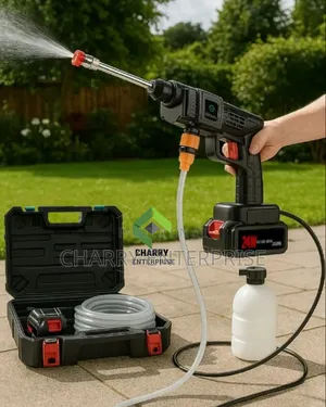 Portable Water Pressure Car Wash Gun Kit Cleaning and Watering Gardens