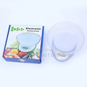 Electronic Kitchen Scale With a Detachable Plastic Bowl