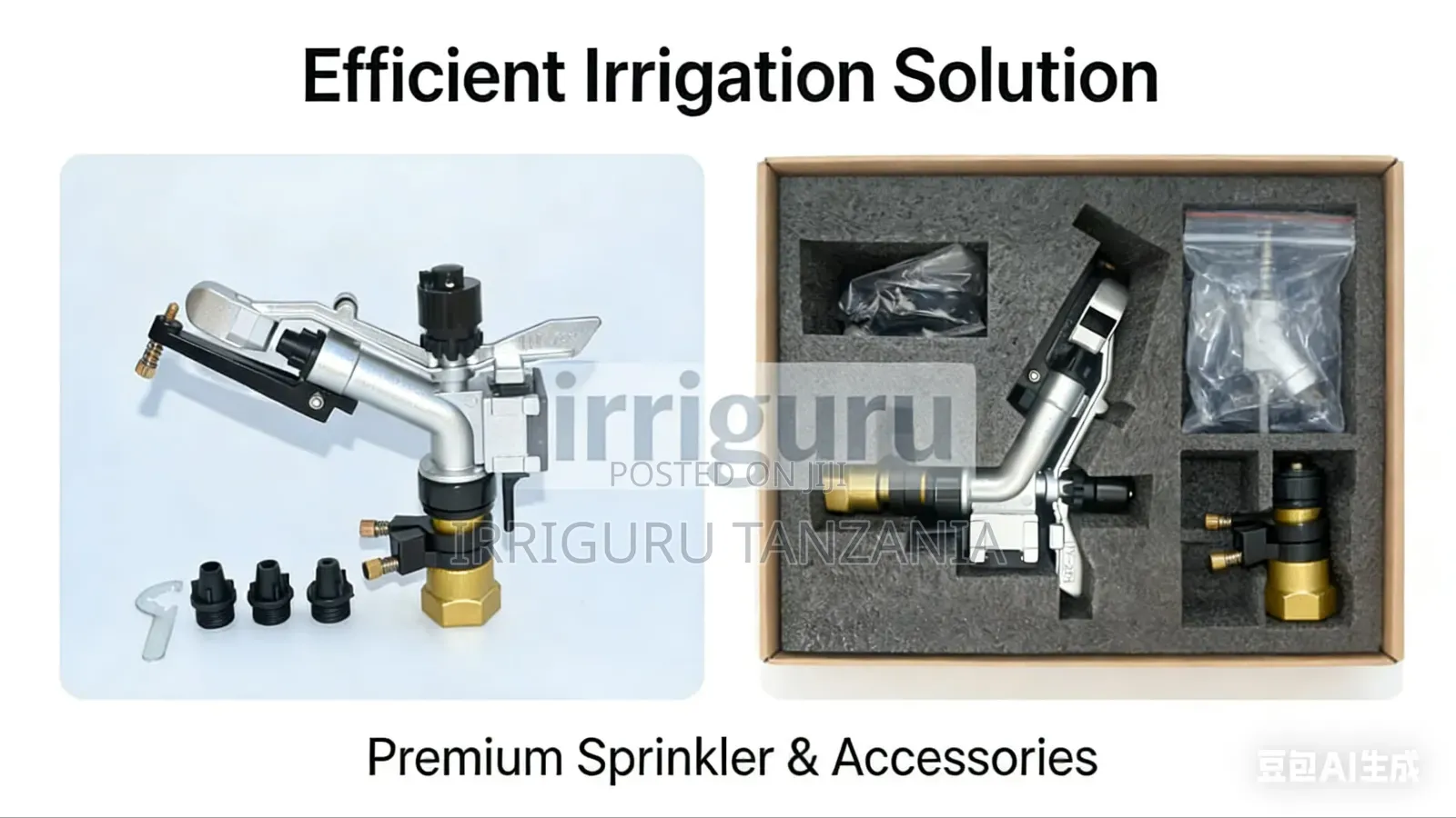 Impact Rain Gun Sprinkler Brass