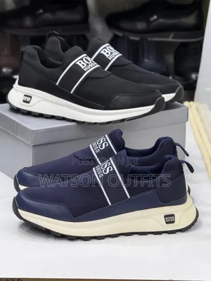 Men's Leather Shoes Very Beautiful Loewe Burberry and Boss Branded