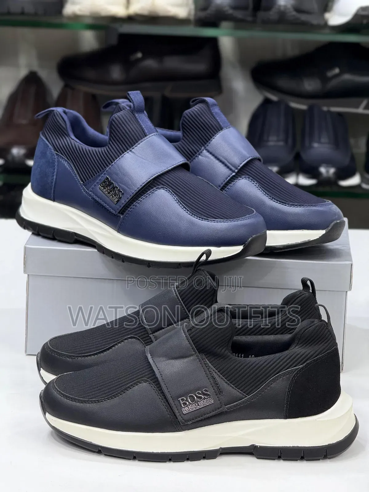 Men's Leather Shoes Very Beautiful Loewe Burberry and Boss Branded