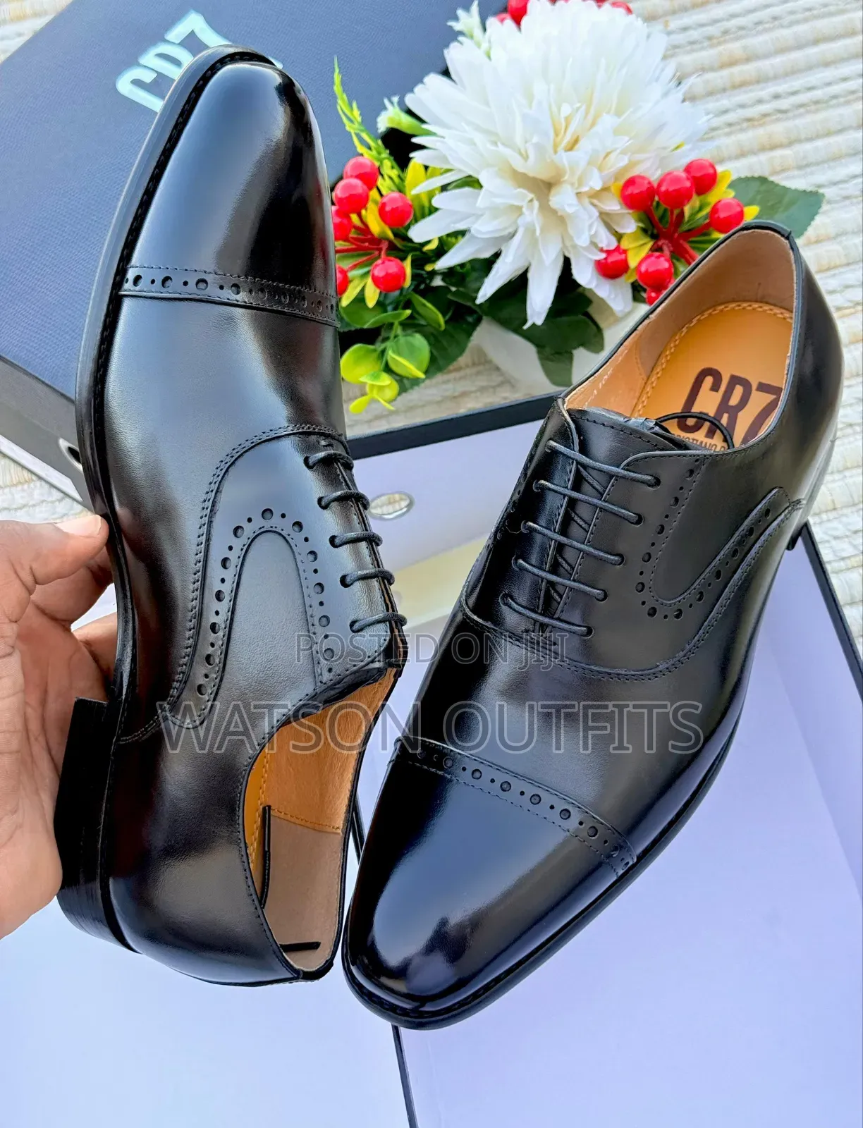Men's Leather Shoes Very Very Royal Cr7 Branded