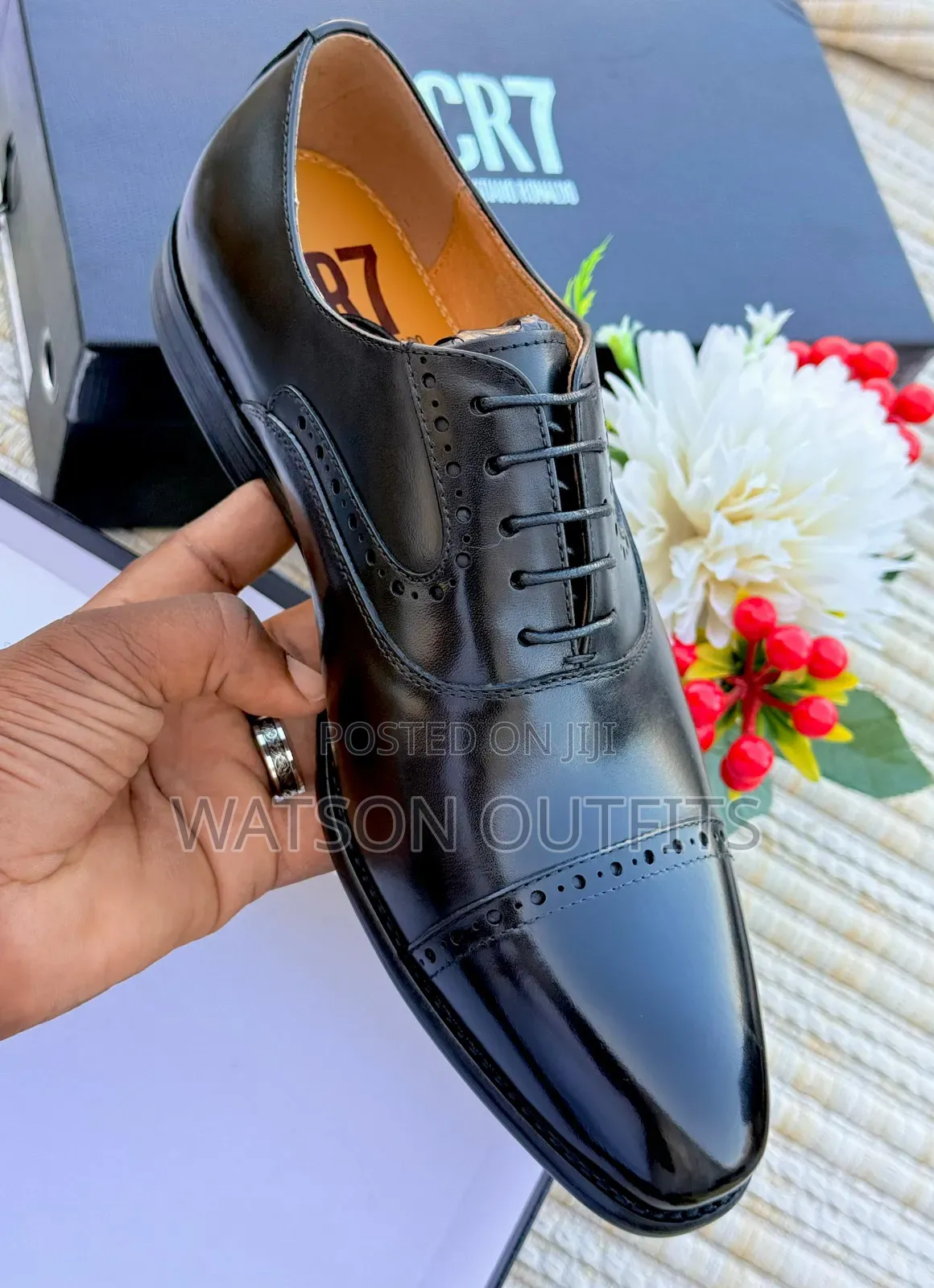 Men's Leather Shoes Very Very Royal Cr7 Branded