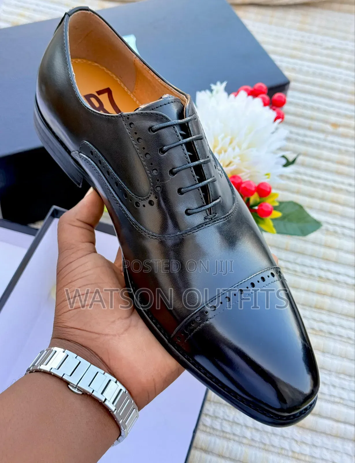 Men's Leather Shoes Very Very Royal Cr7 Branded