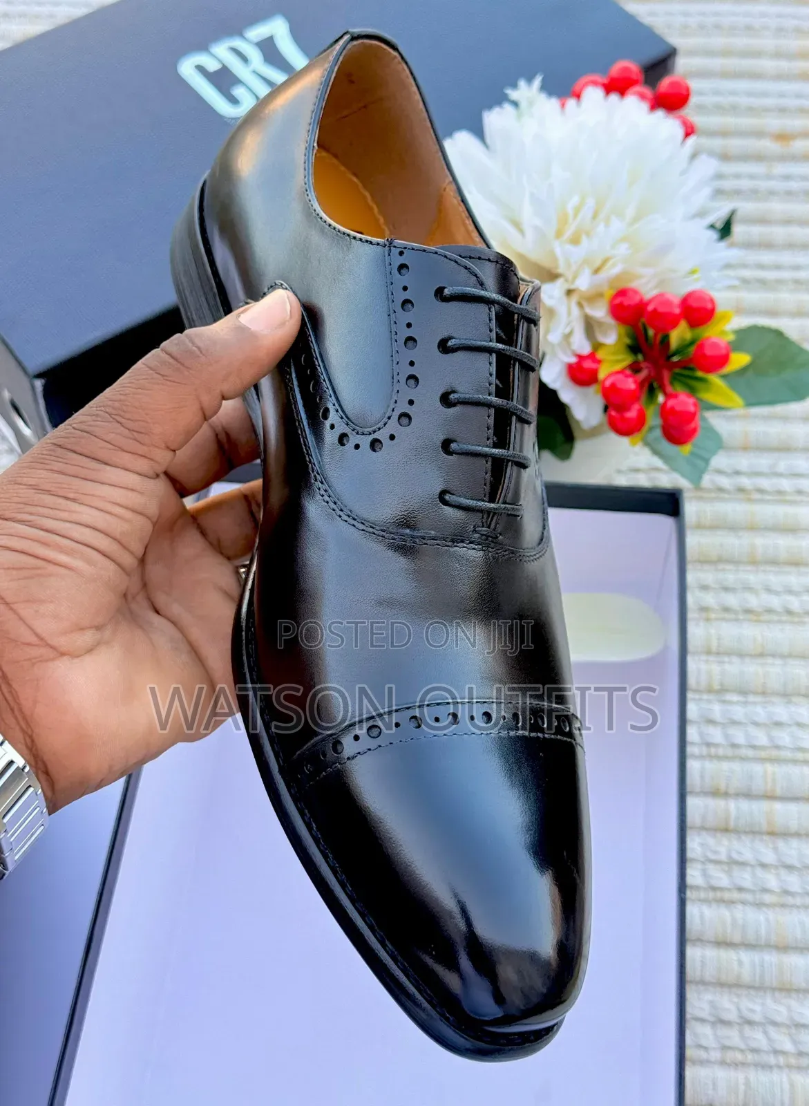 Men's Leather Shoes Very Very Royal Cr7 Branded