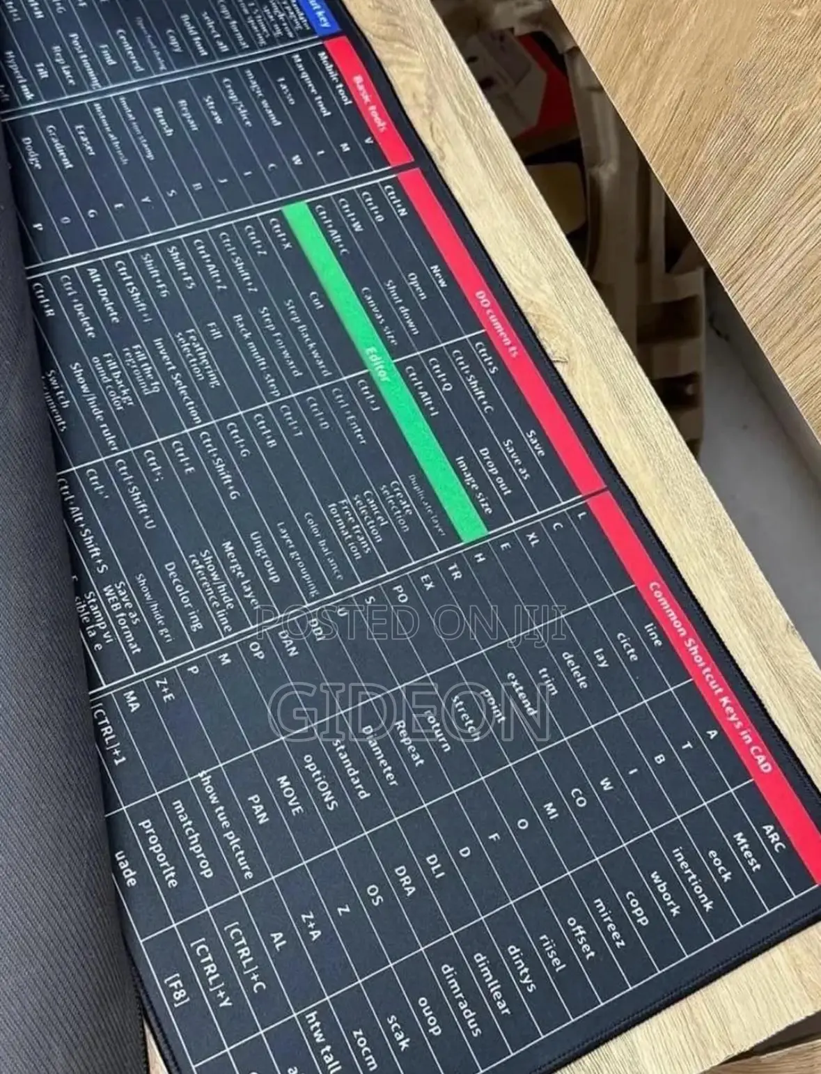 Mousepad XXXL With Microsoft Shortcut