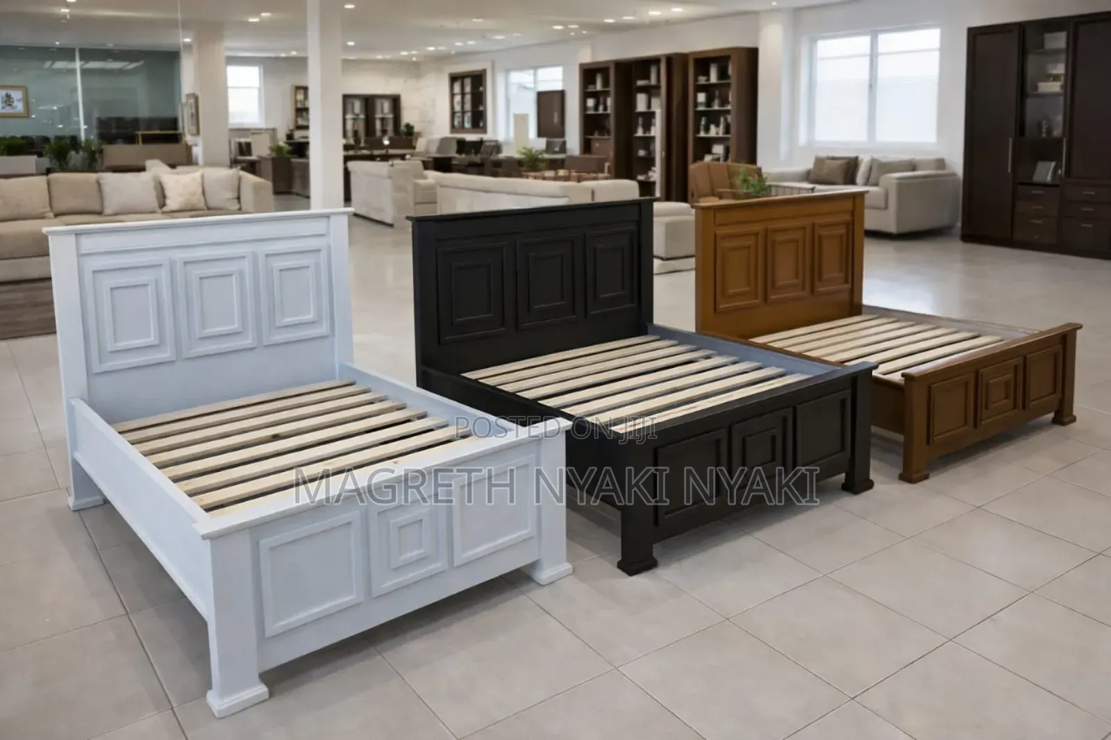 Kitanda Cha Kisasa Vipo Rangi Nne Size 5/6