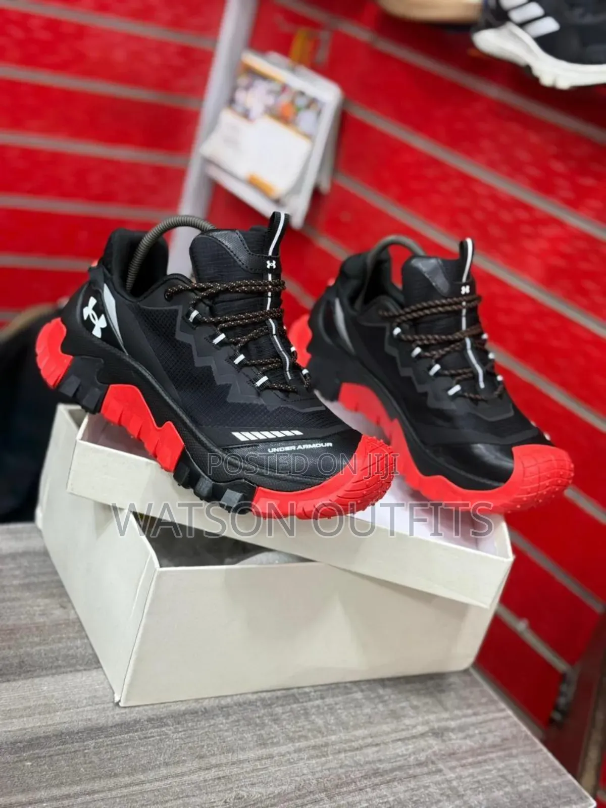 Men's Leather Shoes Under Armour Brand Classic Sneakers