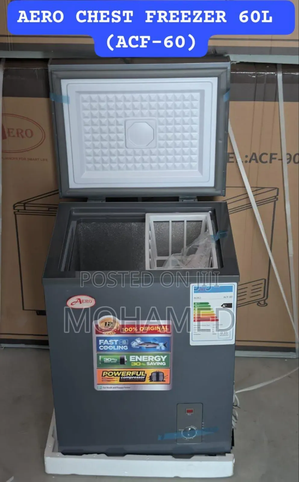 *Aero Chest Freezer 60l (Acf-60) -