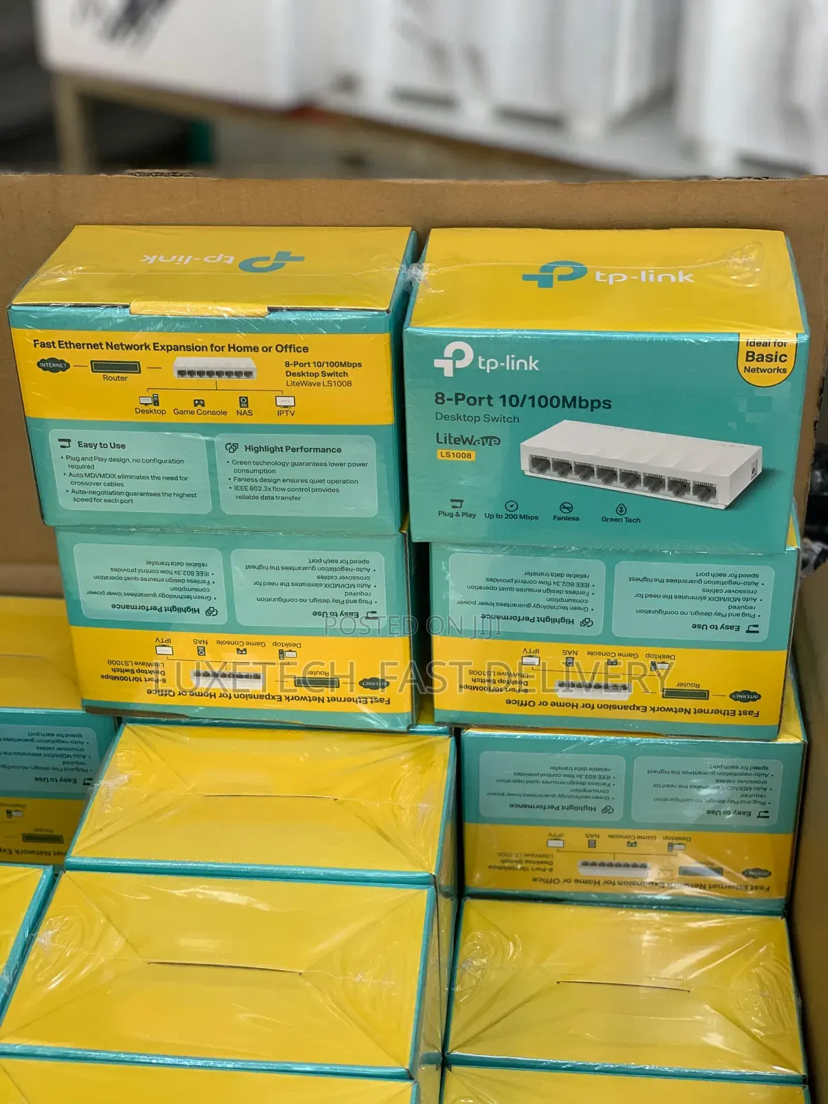 TP-Link LiteWave LS1008 8-Port Fast Ethernet Switch | Fanless