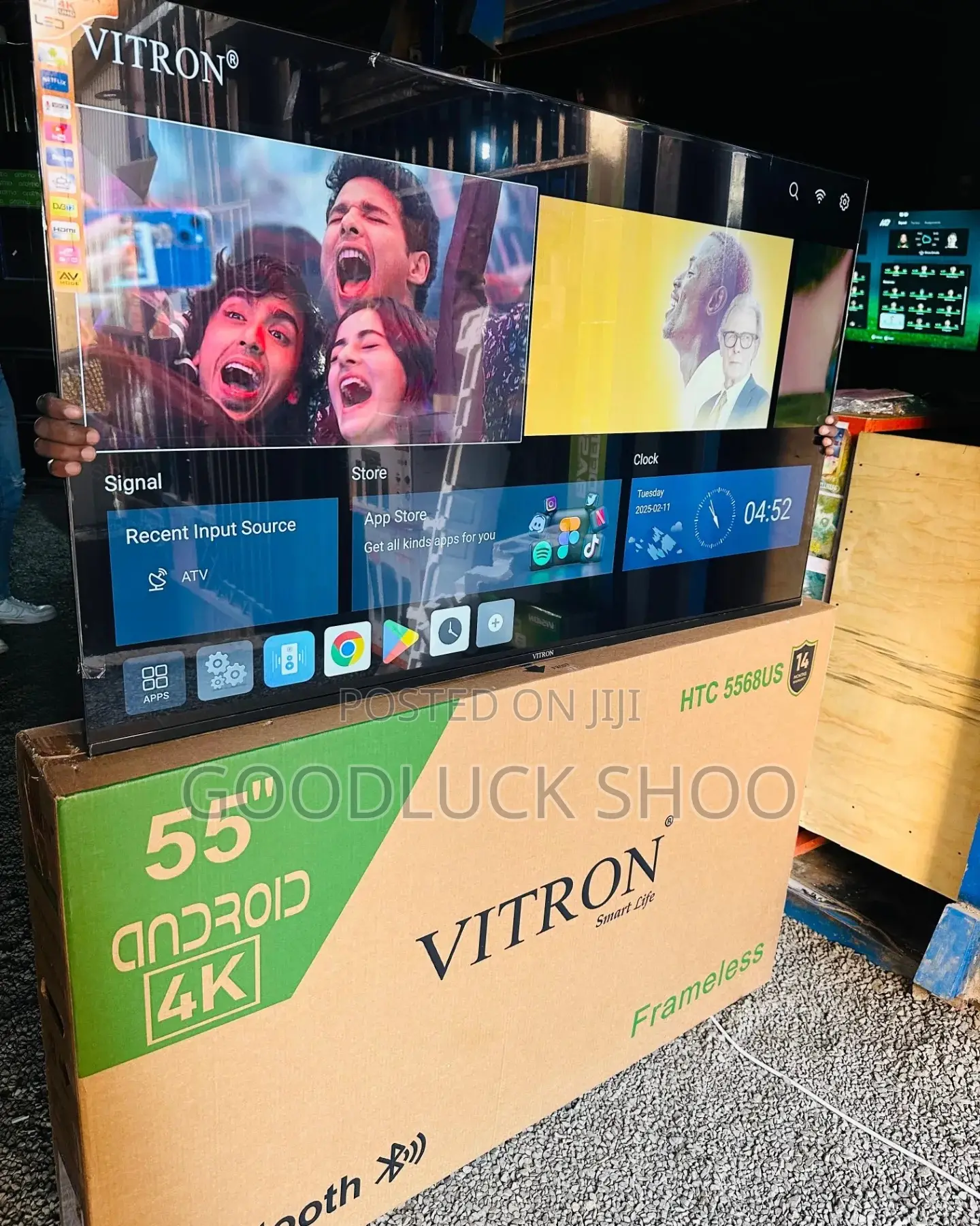 Brand New Vitron 55 Inch Smart Android Tv Frameless