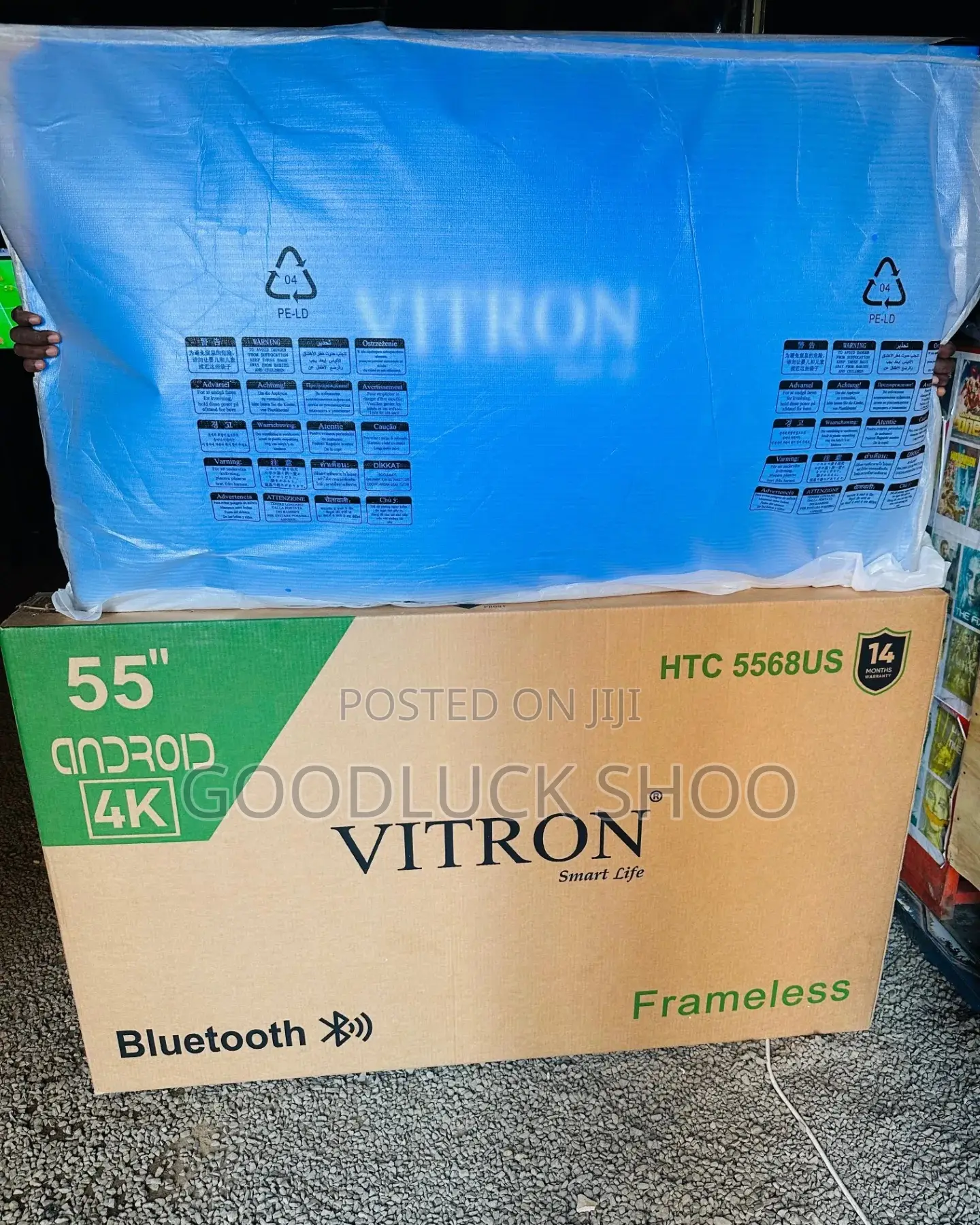 Brand New Vitron 55 Inch Smart Android Tv Frameless