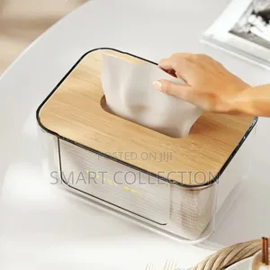Acyrilic Bamboo Lid Tissue Box