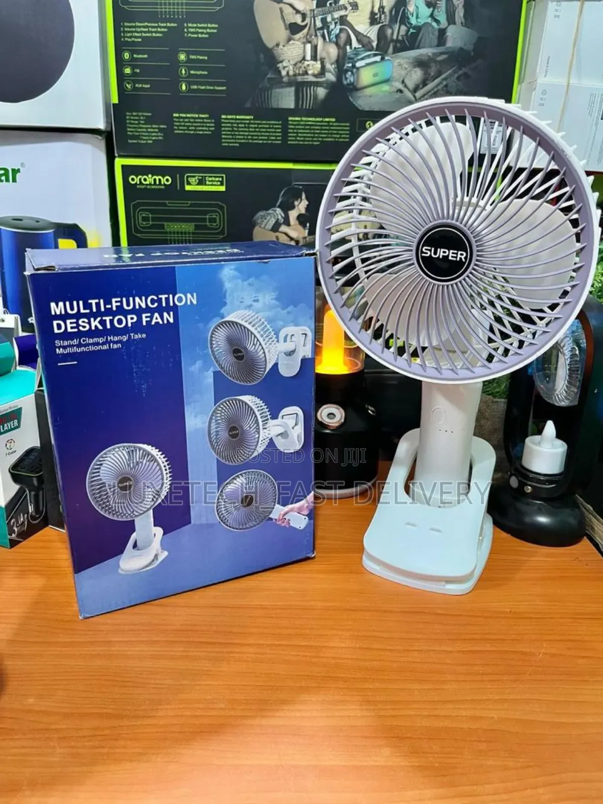 Multi-Functional Portable Desktop Mini Fan